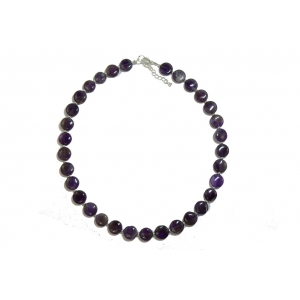 Purple Amethyst Beaded Necklace Purple Amethyst Beaded Necklace